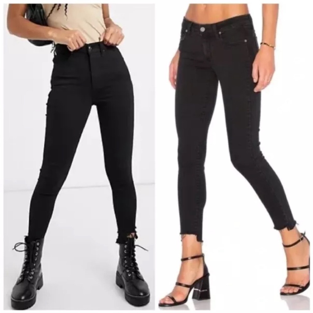 PAIGE Black Crow Super Distressed Raw Hem Verdugo Ankle Jean